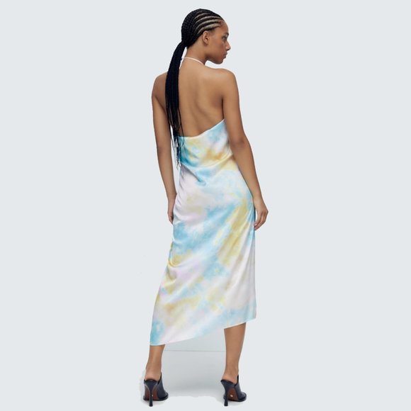 ZARA Tie Dye Slip Dress - Picture 5 of 10